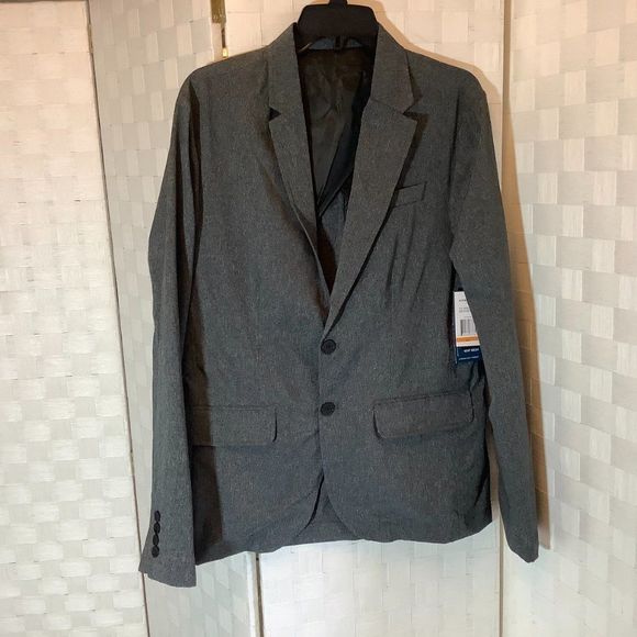 NWT Kenneth cole gray vent mesh techni cole blazer sport coat size small - Picture 2 of 10